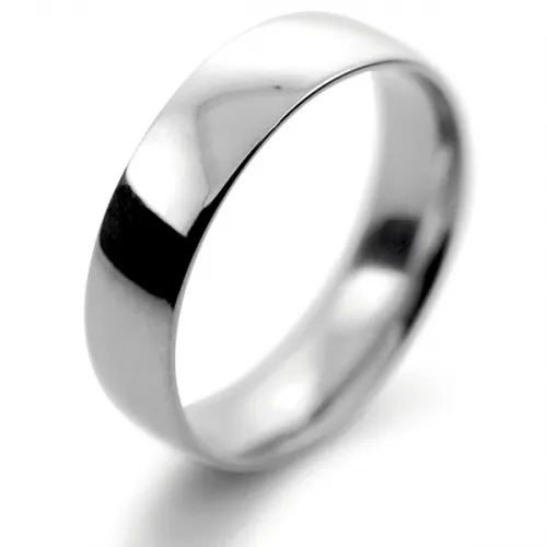 Court Light - 5mm Palladium Wedding Band